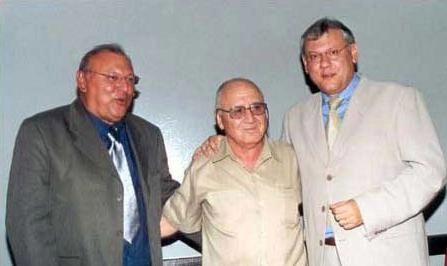 Homero Neves, Flávio Araújo e Milton Neves: no dia 7 de abril de 2001 Milton Neves tornava-se Cidadão Prudentino.