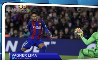 Neymar faz golaço por cobertura - narradores ficam espantados!