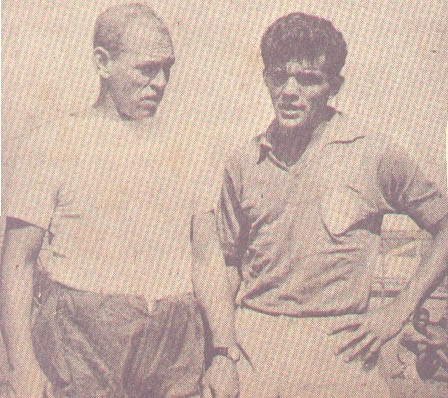 O técnico ao lado de Dida, um dos maiores ídolos do Flamengo. Nesta imagem, ambos defendiam as cores da Portuguesa de Desportos. Foto enviada por Marcus Rouanet Machado de Mello