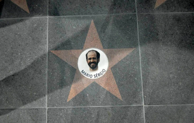 Mário Sérgio é uma das 99 estrelas do ´Caminho dos Ídolos´inaugurado em 7 de agosto de 2018´em uma rampa do Estádio Cícero Pompeu de Toledo, o Morumbi. Foto: Marcos Júnior Micheletti/Portal TT