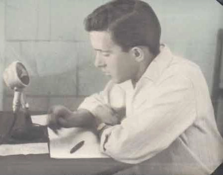 O jovem Tat&aacute; Alexandre, no in&iacute;cio de sua carreira