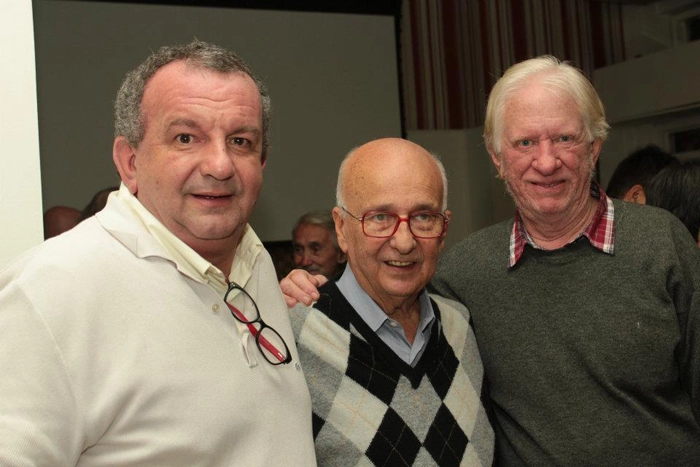 Os amigos Sérgio Louzão, Bird Clemente e Jan Balder. Foto: Facebook de Sérgio Louzão