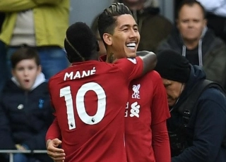 O Liverpol venceu o Tottenham por 2X1, com gol aos 45 do 2º tempo. Foto: Paul Ellis/AFP