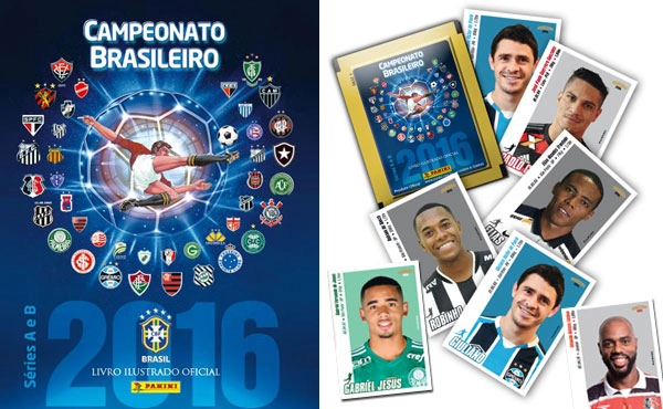 Figurinhas colecionáveis do clube gigante internacional, série da