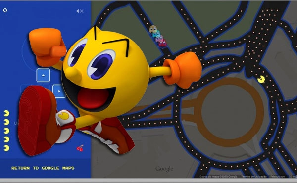 Podem jogar Pac-Man nas ruas do Google Maps