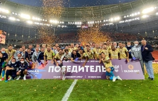 A equipe venceu a Copa da Rússia ao vencer o Khimki, por 1 a 0. (Foto: Twitter)