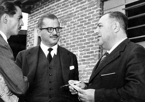 Benedito Ruy Barbosa, Manoel Raymundo Paes de Almeida e Vicente Feola em 1960
