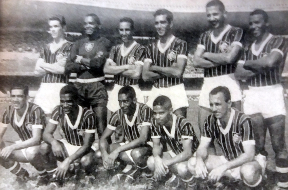Fluminense campeão do Torneio Início de 1954. Em pé: Getúlio, Adalberto, Jair Santana, Edmilson, Pinheiro e Bigode. Agachados: Milton, Didi, Valdo, Robson e Esquerdinha.
