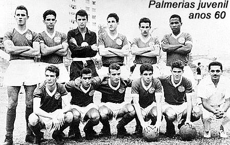 EM PÉ: Santo, Manoel, Luiz, Vitor, Carlos Roberto e Reinaldo. AGACHADOS: Carlos, Bentivegna, Cardoso, Acursio e Menotti