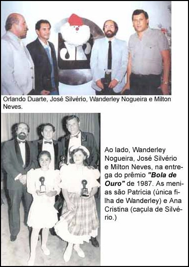 Silvério e Neves na época que trabalhavam na Jovem Pan. Wanderley continua por lá.