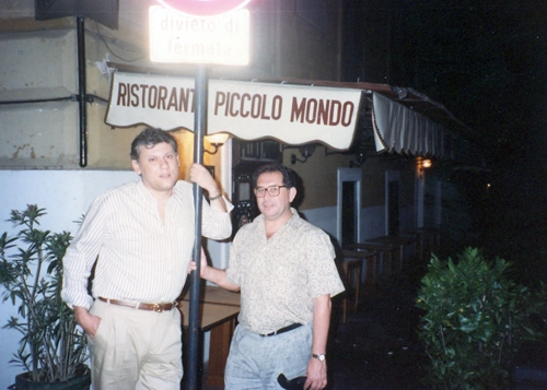 Não faltaram oportunidades para Milton Neves e José Silvério saborearem a deliciosa culinária italiana durante a Copa do Mundo de 1990, na Itália