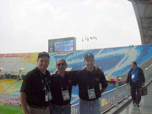 Da esquerda para a direita: Eduardo Castro, José Silvério e Leandro Quesada.