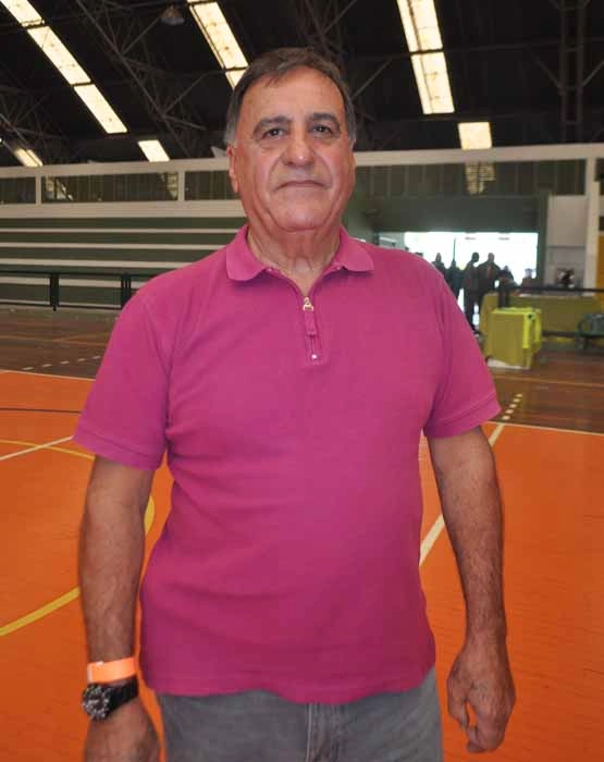 Bentivegna em 29 de setembro de 2012 no churrasco promovido pelo Verdão para seus ex-jogadores, no ginásio do CT da Barra Funda. Foto: Marcos Júnior/Portal TT