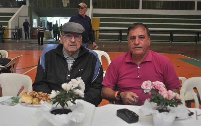 Mário Travaglini e Bentivegna, em 29 de setembro de 2012, no CT do Palmeiras. Foto: Marcos Júnior/Portal TT