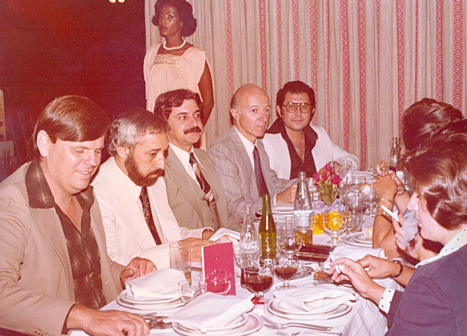 Da esquerda para a direita: Edemar Annuseck, Cândido Garcia, Sérgio Barbalho, Cláudio Carsughi e José Silvério