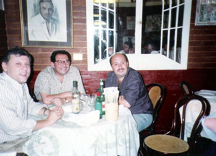 Milton Neves, José Silvério e Nilson César em 1993
