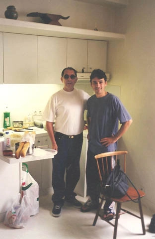 Mundial da França de 1998, em Paris, com amigo