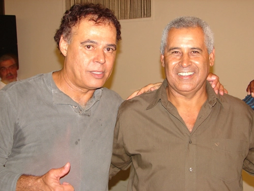 O ex-ponta Joãozinho e o ex-zagueiro Dequinha, que defendeu o Flamengo, o CSA e o Taubaté. A foto é de 2008