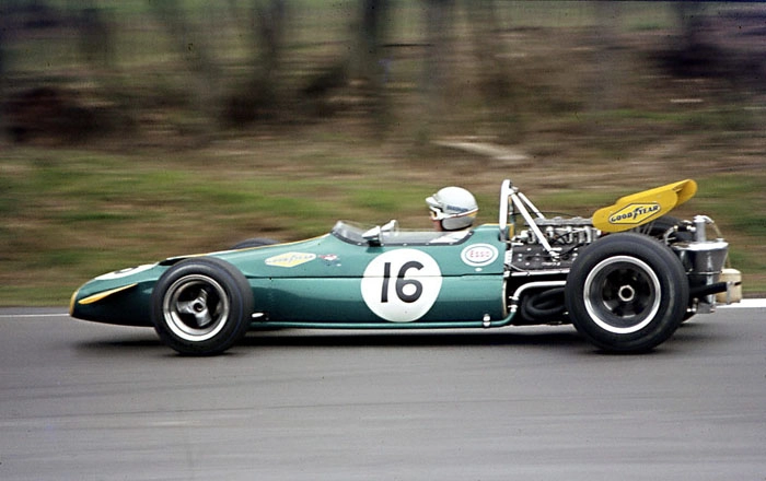 Em Brands Hatch, no GP da Inglaterra de 1970. Foto: Divulgação