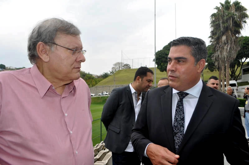 Milton ao lado do então presidente atleticano, Sérgio Sette Câmara. Foto: Marcos Júnior Micheletti/Portal Terceiro Tempo