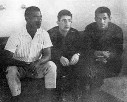 Da esquerda para a direita, em 1960, em Criciúma (SC): Didi, Joacy Casagrande e Garrincha.


