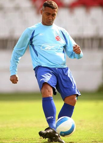 Romário pouco antes de encerrar a carreira no Vasco.