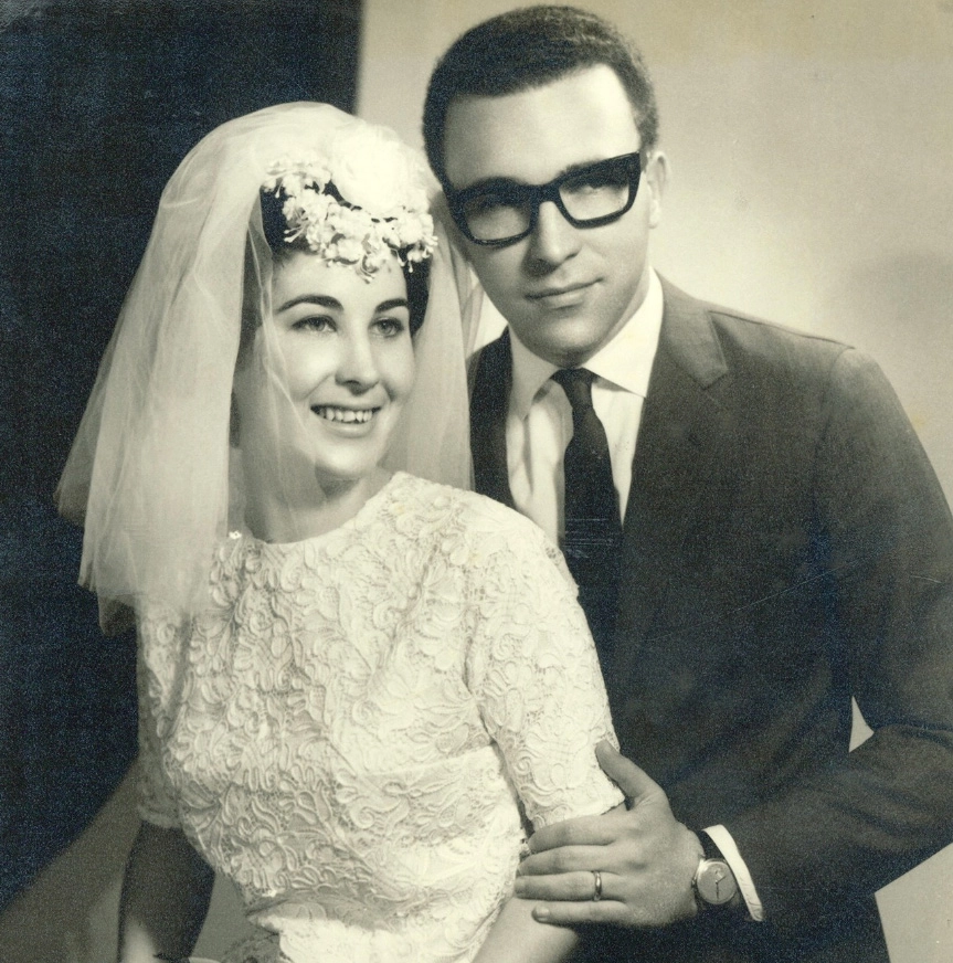 Pose dos noivos Nilse (que morreu em 9 de janeiro de 2021) e Ruy Carlos Ostermann. Foto: arquivo pessoal de Ruy Carlos Ostermann
