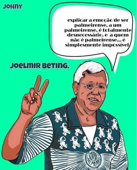  Desenho feito por Johny Prudencio e postado por Mauro Beting para homenagear o pai, em julho de 2019. (Foto: Instagram @maurobetingoficial)