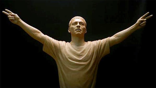 Nova imagem da escultura realizada por Cícero D´Ávila. Romário realmente deixou saudades