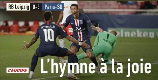 Vibração do L`Equipe com o Paris na final: "O hino da alegria"