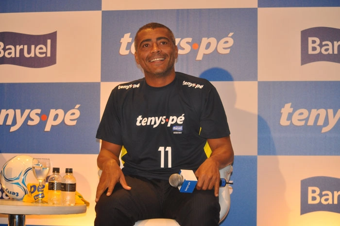 No dia 11 de novembro de 2011, Romário (foto) se encontrou com Pepe e Neymar. Foto: Túlio Nassif/Portal TT