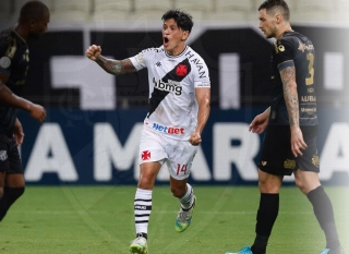 O argentino Germán Cano abriu o placar no Castelão. Foto: Divulgação/Vasco