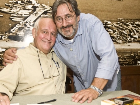 Silvio Lancelotti e Paulo Lima, no lançamento do livro 