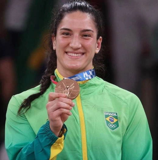 Mayra Aguiar, atleta da Sociedade de Ginástica Porto Alegre