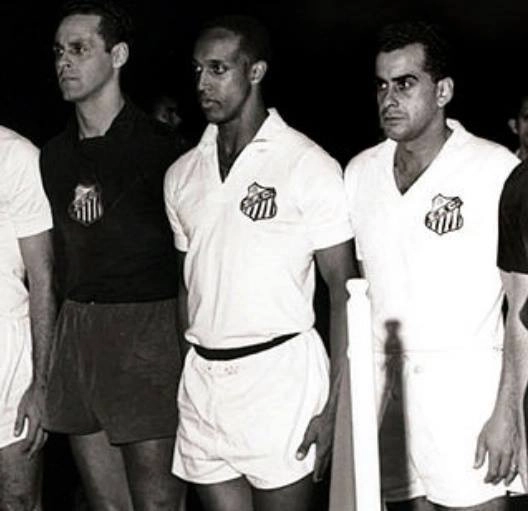 Gylmar, Geraldino e Zito, antes de mais uma partida do Peixe na década de 60. Foto enviada por Wesley Miranda