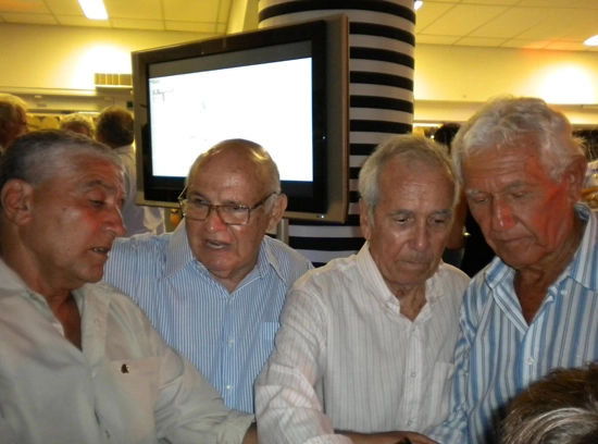 Da esquerda para a direita: Negreiros, Pepe, Dalmo e Lalá. Foto: Carlos Mano Prieto, o Gigi