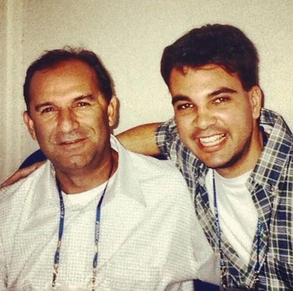 Osmar Santos e Jorge Vinicius nos anos 2000. Foto: arquivo pessoal de Jorge Vinicius