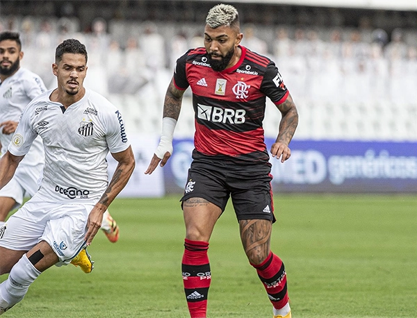 Com lances polêmicos e gols, Flamengo vence o Santos antes da