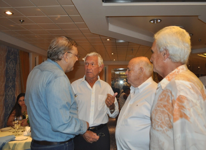 Da esquerda para a direita, Milton Neves, Lalá, Pepe e Maneco. Foto: Kennedy Andrés/Portal TT