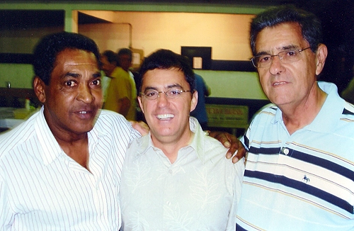 Terto, o excelente repórter Fernando Fernandes e Daniel Simões (o ex-meio-campista da Lusa): três craques em sua profissões.