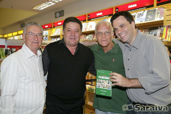 Da esquerda para a direita: Dudu, Leivinha, Ademir da Guia e Mauro Beting