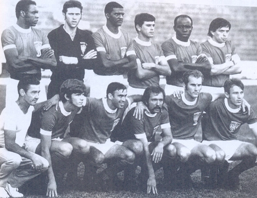 Time do Noroeste de 1970. Da esquerda para a direita: Luizão, Chiquinho, Nascimento, Odair, Romualdo, e Marco Antônio. Agachados: Maica, Odair Cologna, Márcio, Fedato e Mário Augusto. Foto reprodução