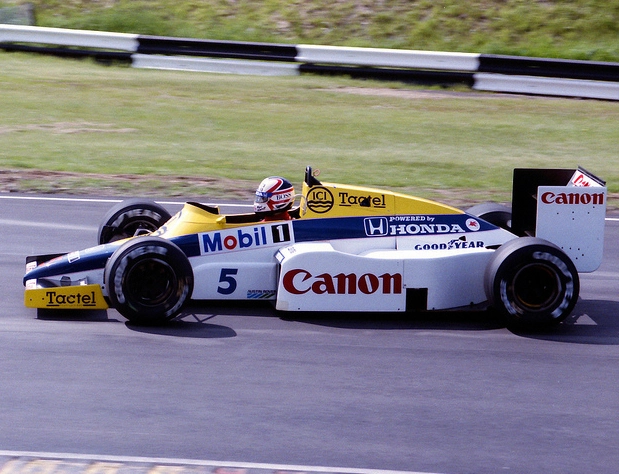 Em 1985, Mansell finalmente vence a primeira de suas 31 corridas, no GP da Europa, disputado no circuito britânico de Brands Hatch. Seu carro, na ocasião, era a Williams-Honda. Foto: Divulgação
