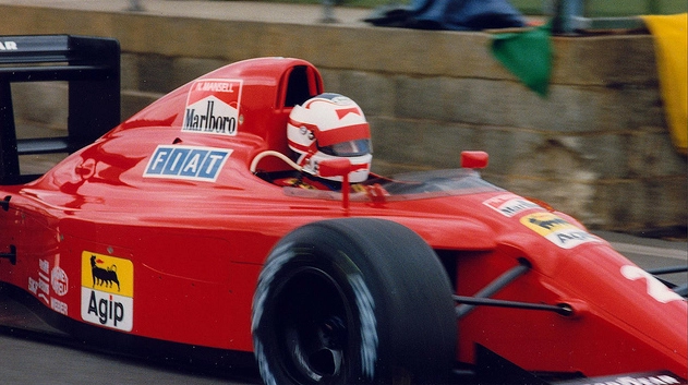 Em 1990, no GP da Grã Bretanha, em Brands Hatch. Foto: Divulgação