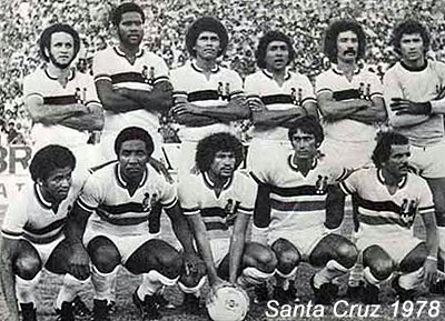 Em pé: Carlos Alberto Barbosa, Lula Pereira, Alfredo Santos, Givanildo, Orlando e Joel Mendes. Agachados: Luis Fumanchu, Mazinho, Nunes, Carlos Alberto Rodrigues e Zé Roberto (ex-Flu).