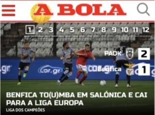 Ex-flamenguista fracassa e o Benfica é eliminado na Pré-Champions League