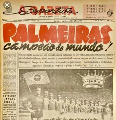 Site da FIFA reconhece conquista Mundial do Palmeiras de 1951 e