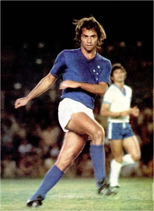 Pelo Cruzeiro em 1977. Foto: Revista Placar