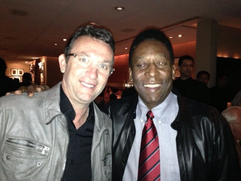 Neto e Pelé, em 2014