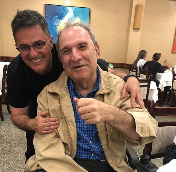 Fernando Fernandes e Osmar Santos em 8 de agosto de 2019. Foto: arquivo pessoal de Fernando Fernandes